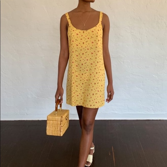 Reformation Dresses & Skirts - Reformation Puglia Mini Yellow Floral Dress